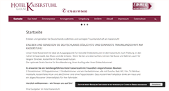 Desktop Screenshot of hotel-garni-kaiserstuhl.de