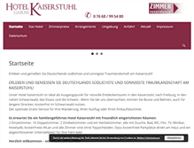 Tablet Screenshot of hotel-garni-kaiserstuhl.de